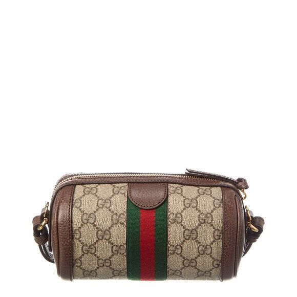 Gucci Ophidia Mini Gg Supreme Canvas & Leather Shoulder Bag, Brown - Picture 2 of 4